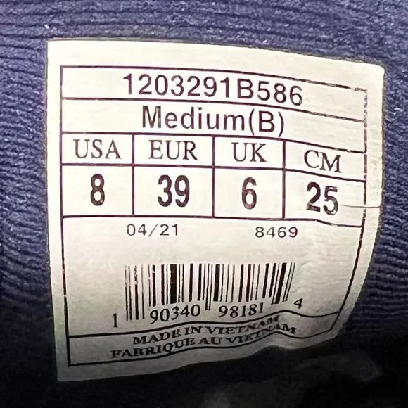 Womens BROOKS Adrenaline GTS 21 Purple Running Shoes / Size 8 Medium - Picture 8 of 9